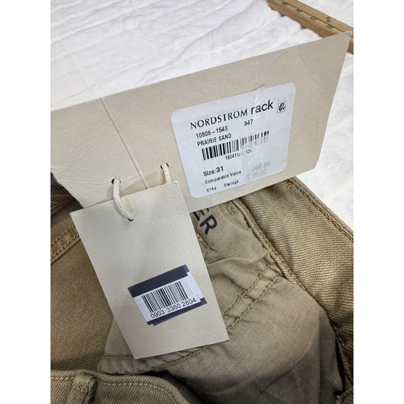 Mother The Stud Finder Sneak Pants Womens 31 Prairie Sand Wide Leg Carpenter USA - Picture 11 of 16